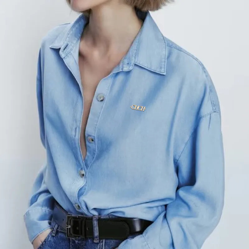 Denim Washed Blue Blouse