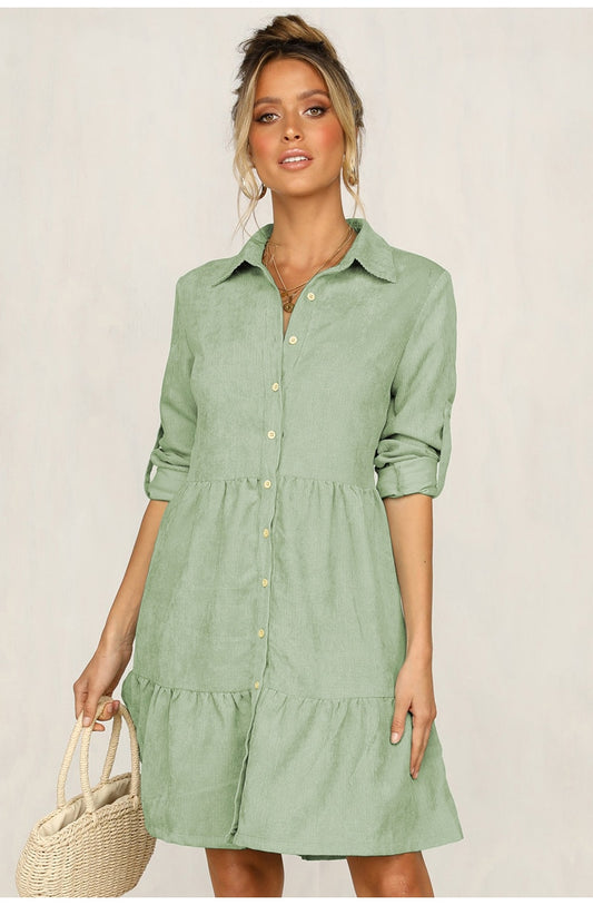 Shirt Dress with Long Sleeve