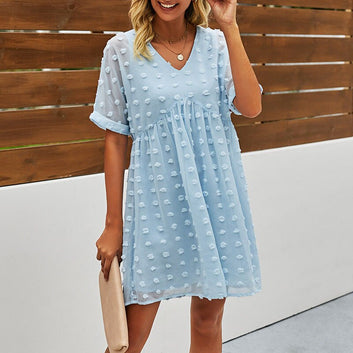 Elegant Short Sleeve dress