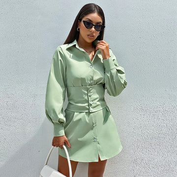 Collar Shirt Dress